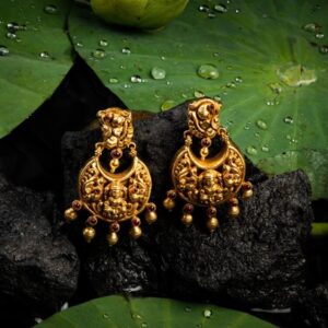 Lakshmi Design Gold Earrings
