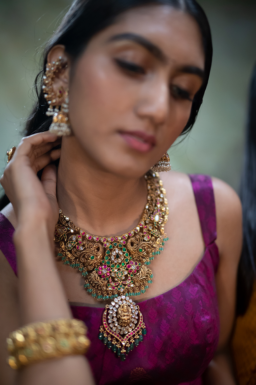 Antique Bridal Gold Necklace Set